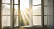 A bright, peaceful bedroom