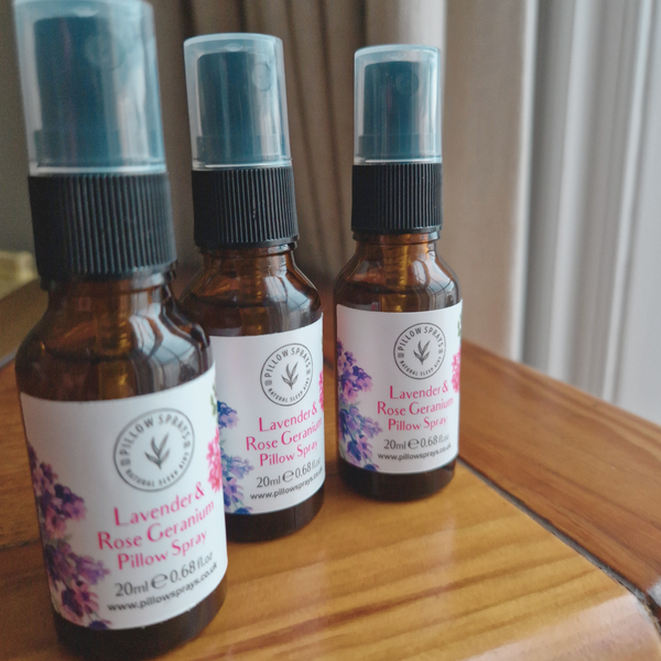 Pillowsprays Lavender and Rose Geranium Travel Pack