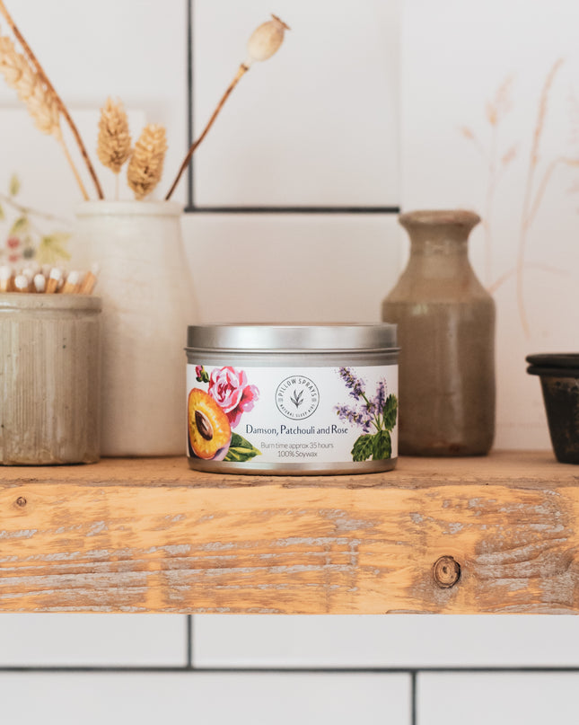 Damson, Patchouli and Rose Candle