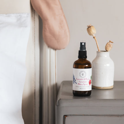 Lavender and Rose Geranium Pillow Spray