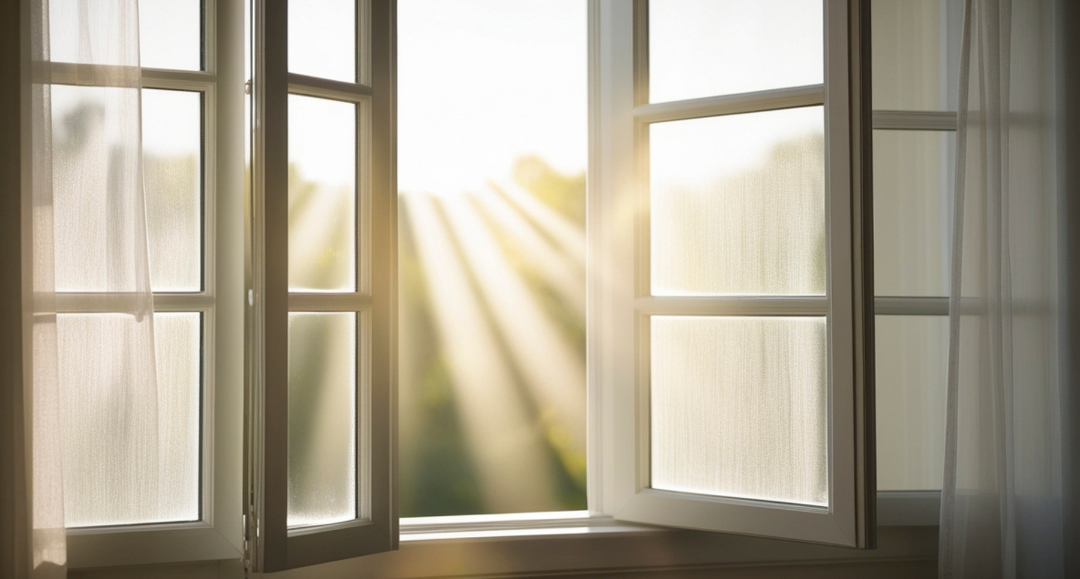 A bright, peaceful bedroom 