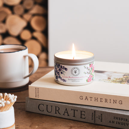 Lavender, Rose Geranium and Clary Sage Candle