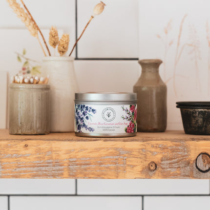 Lavender, Rose Geranium and Clary Sage Candle