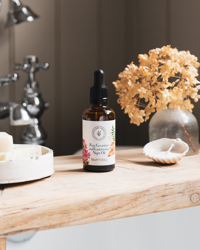 Rose Geranium and Frankincense Night Oil