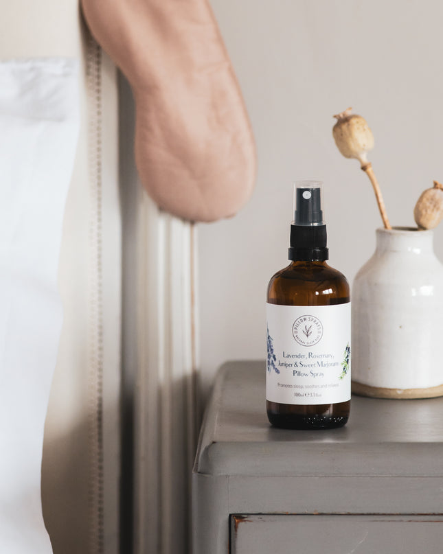 Lavender, Rosemary, Juniper and Sweet Marjoram Pillow Spray
