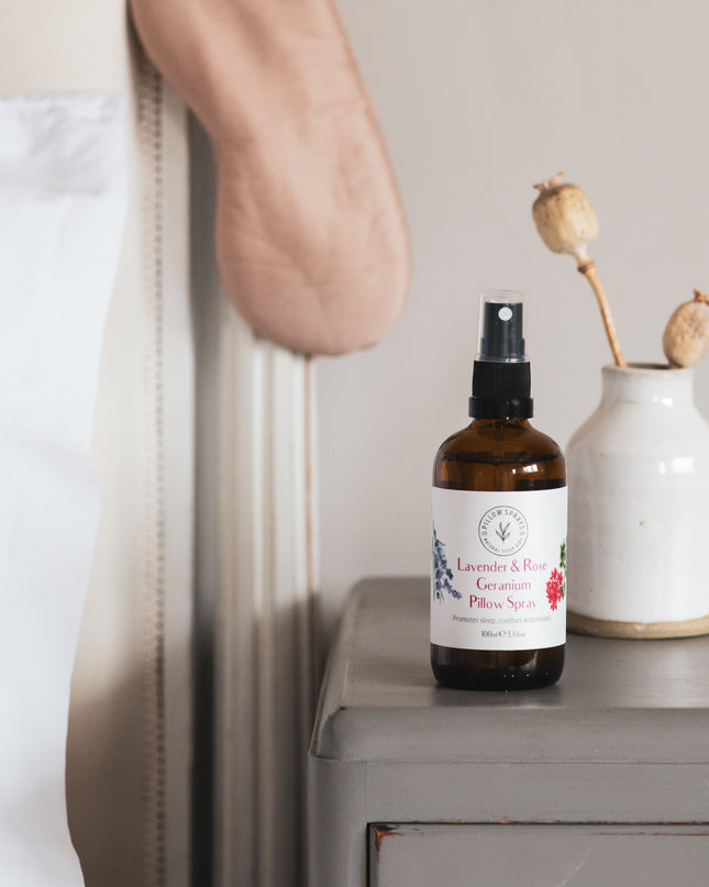 Lavender and Rose Geranium Pillow Spray