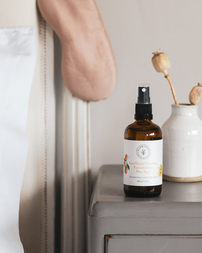 Sweet Orange, Ylang Ylang, Patchouli and Lime Pillow Spray