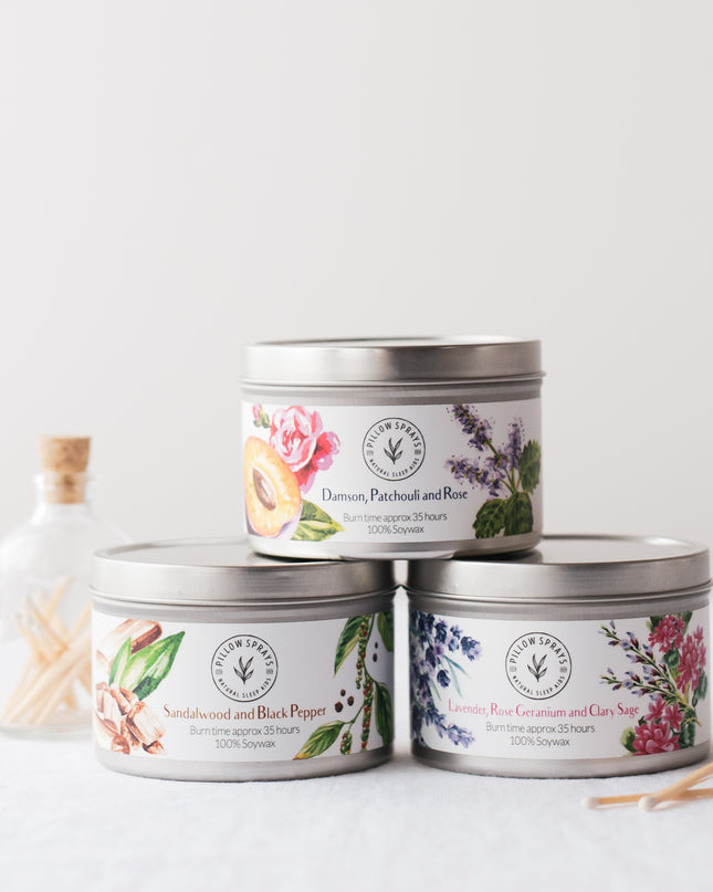 Lavender, Rose Geranium and Clary Sage Candle