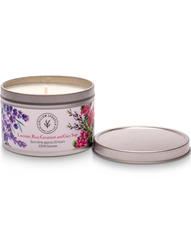 Lavender, Rose Geranium and Clary Sage Candle